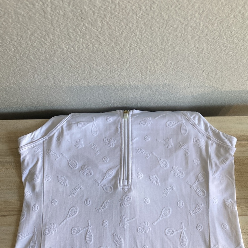 SOLD Lilly Pulitzer Luxletic Tennis Dress Delphina Jacquard Resort Match Size XL - Picture 12 of 16